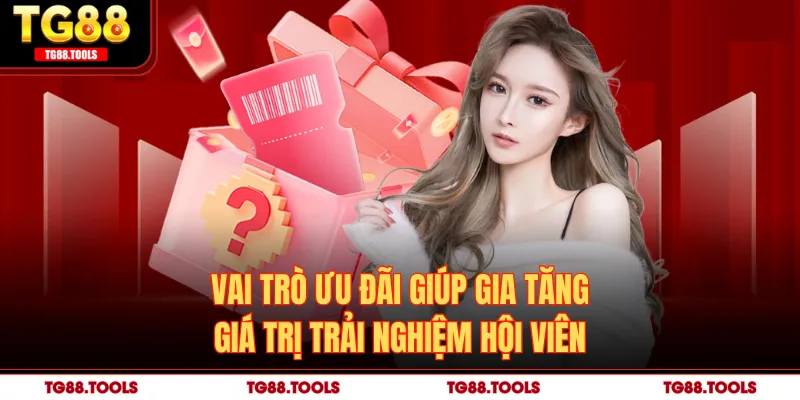 Vai trò ưu đãi giúp gia tăng giá trị trải nghiệm hội viên